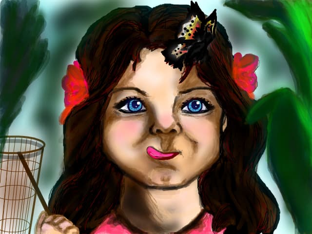 trying to get a butterfly