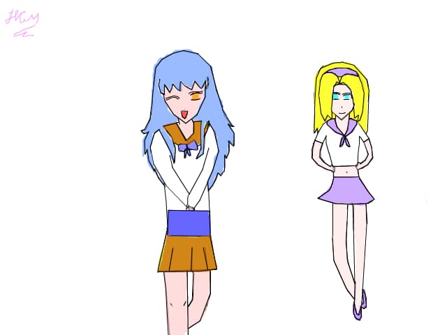 Mishelle and Crystal School