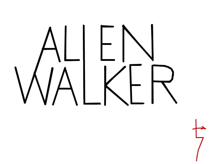 Allen Walker ...  imi cer scz pt acest desen  , dar mi a placut scrisul
