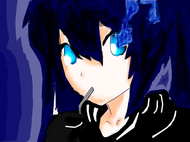 miku hatsune in avrianta black rock shooter....nu snt noua pe site....primu desen pe cont....iam fak