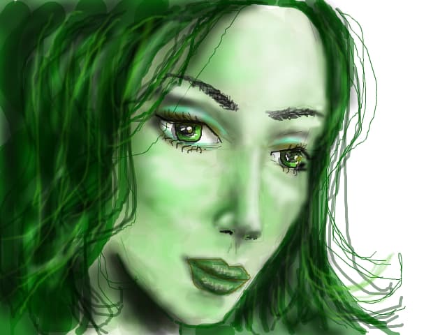 green girl