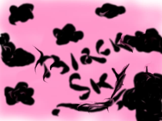 Black sky