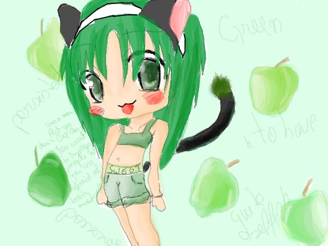 green chibi