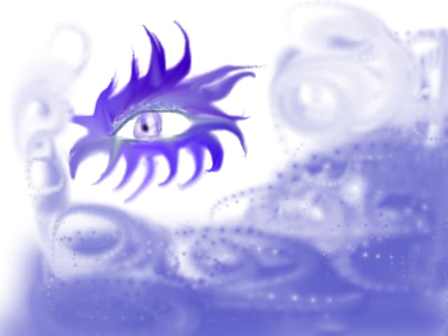Purple eye