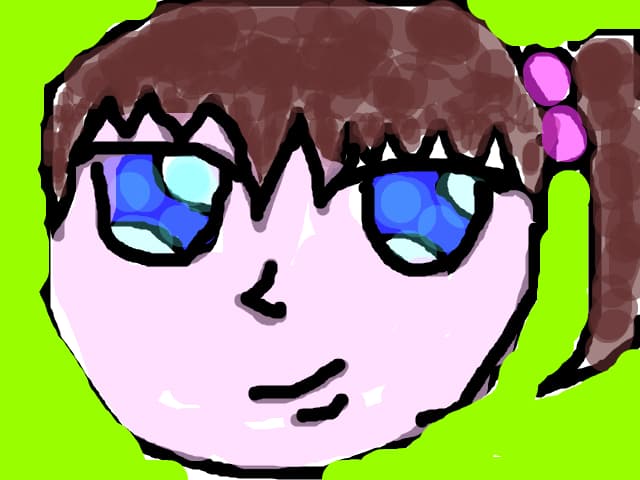 primul meu chip anime de pesite si tot odata primul desen fara scris