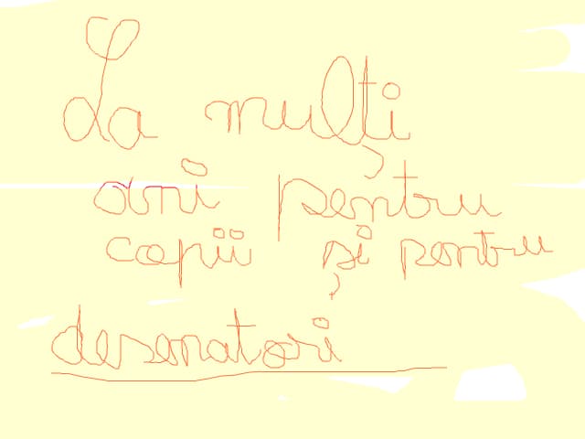 la multi ani pentru copilasi si desenatori