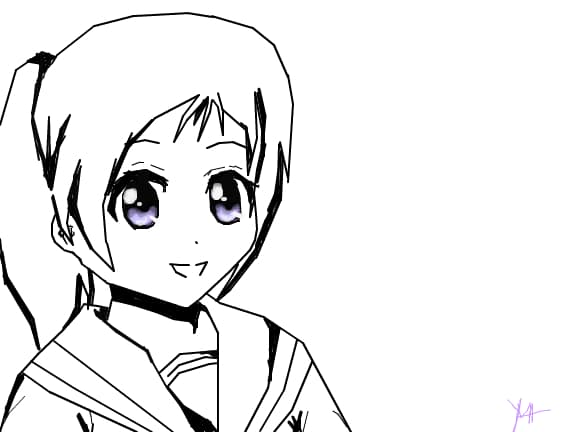 Anime School Girl