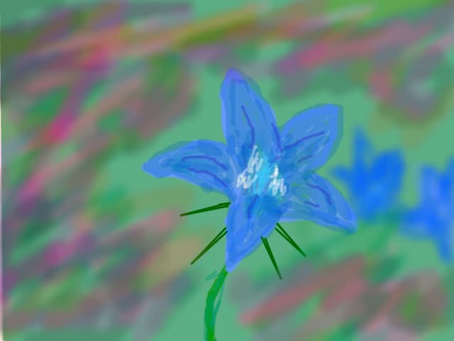 floare albastra