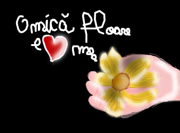 o mica floare e inima mea