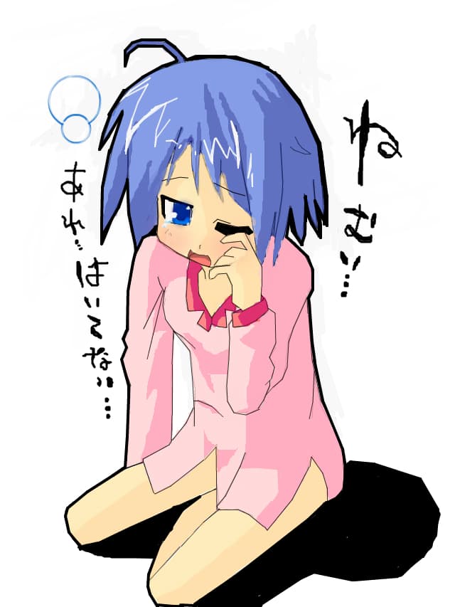 anime tired girl