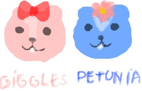 giggles and petunia