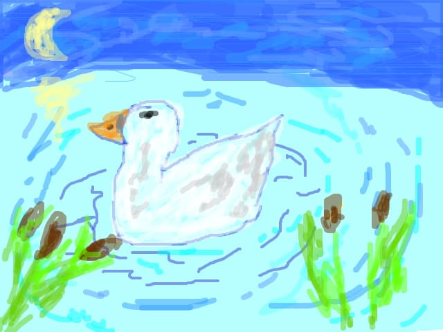 lebada pe lac