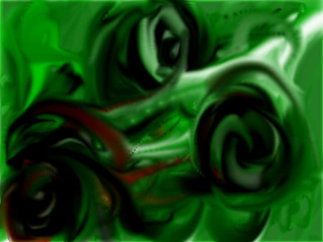 verde, trandafiri..