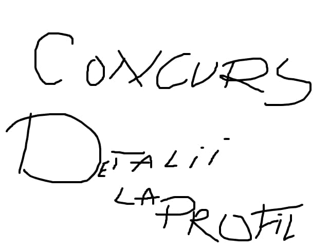 concurs detalii la profil