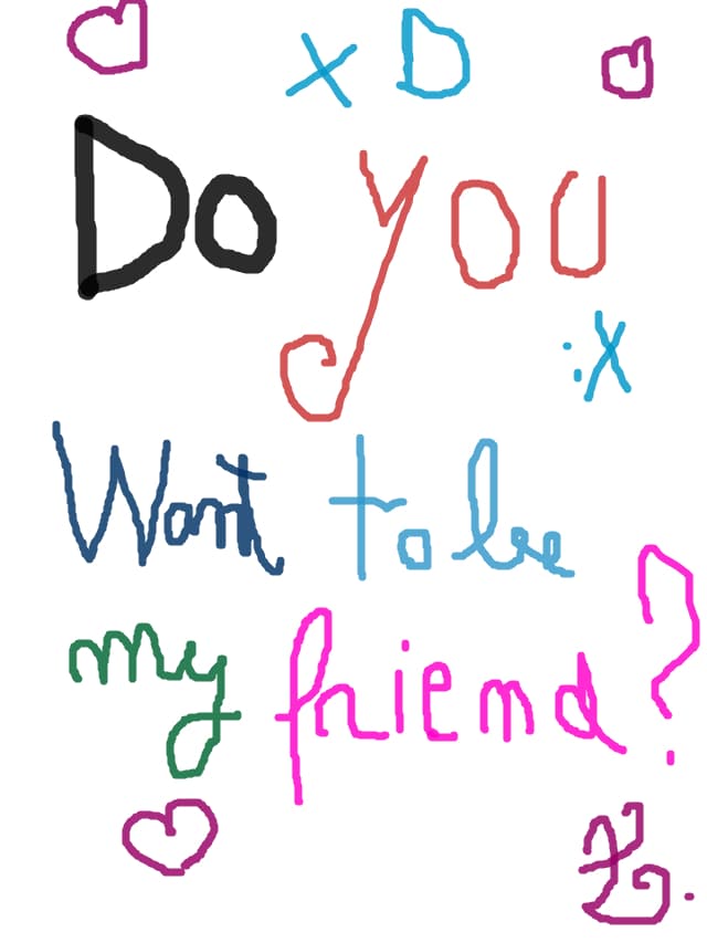 do you want to be my friend?^^