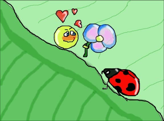 Emoticon in love :))