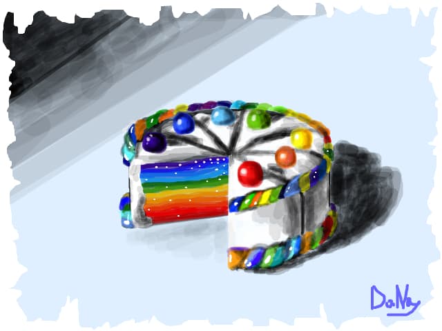 Rainbow cake