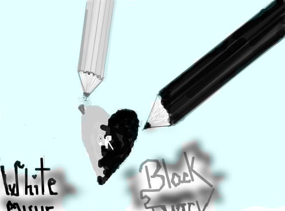 Black Or white/:)?:-?
