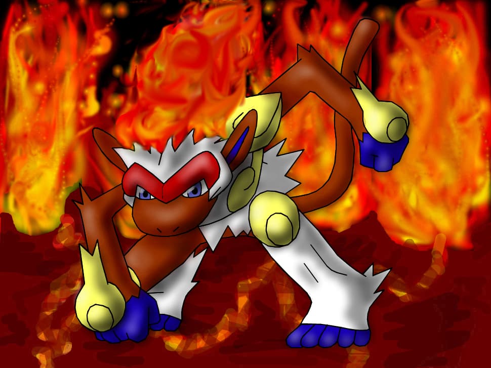 In the fire...