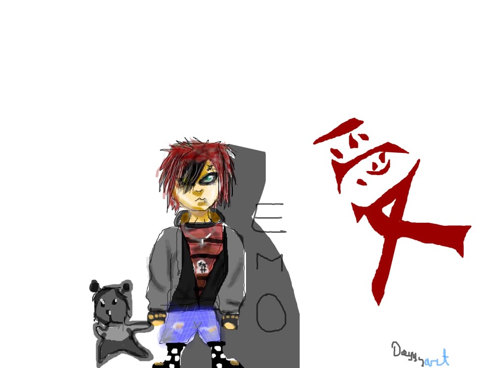gaara emo cute