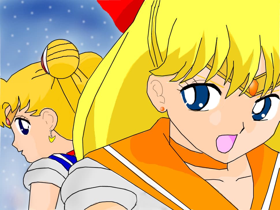 sailor moon &amp; sailor venus