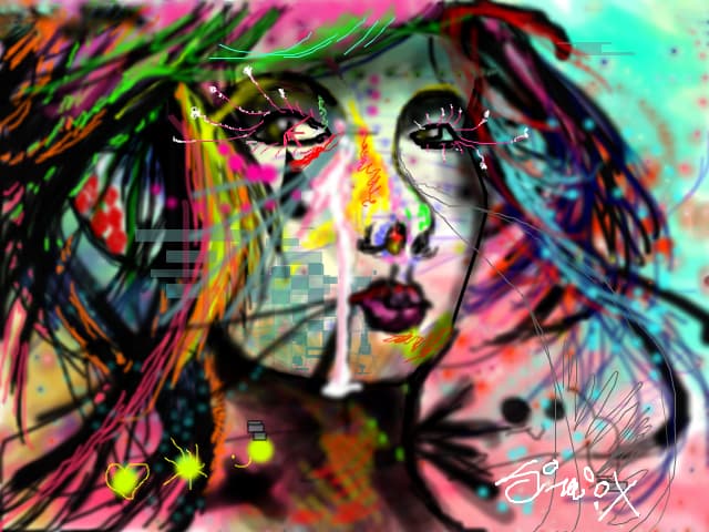 You...And What Have You Done With Those Collours...Stupid Pic,Stupid Girl,Stupid Street-Screamer!=((