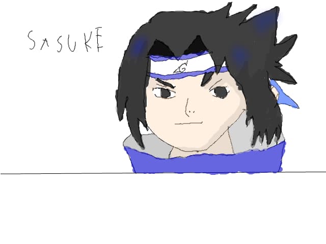 Sasuke Uchiha (colorat) nu am chef de backround
