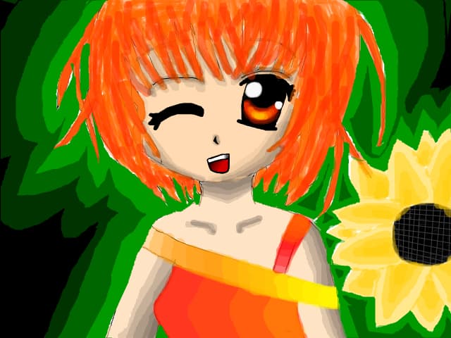 anime happy girl