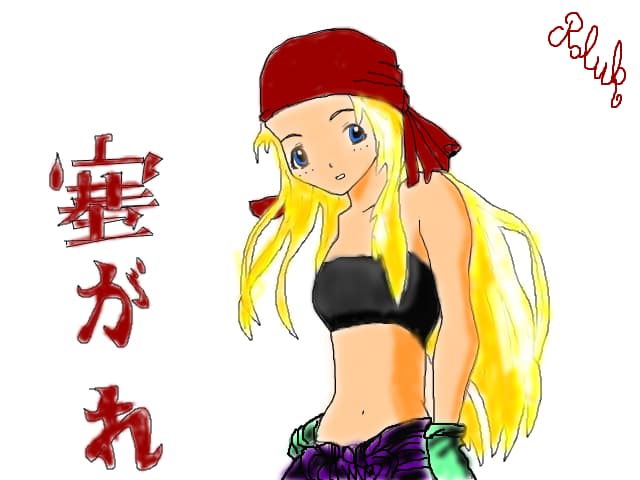 Winry(care seamana mai mult cu o shamanca)
