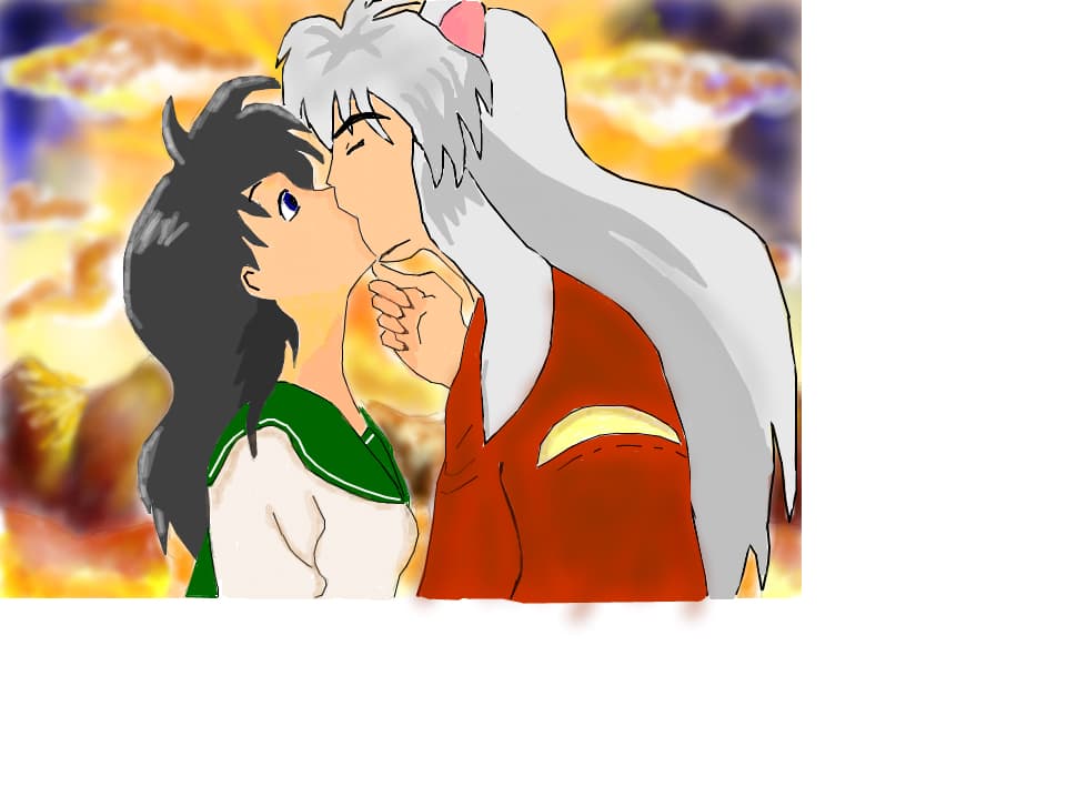 kagome inuyasha kiss