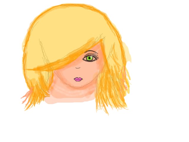 blonde emo girl