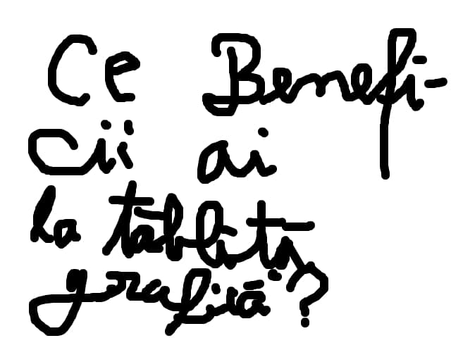 ce benefici ai la tablita grafica?