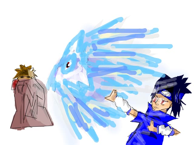 raman ca ma ameninta sasuke cu chidori
