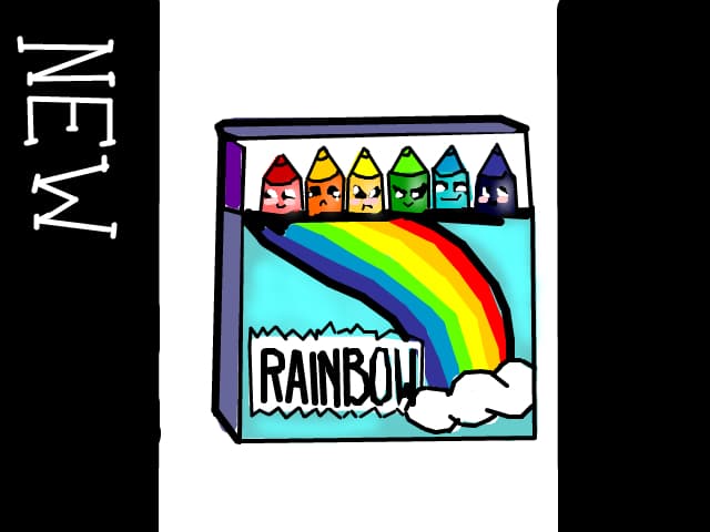 rainbow colors