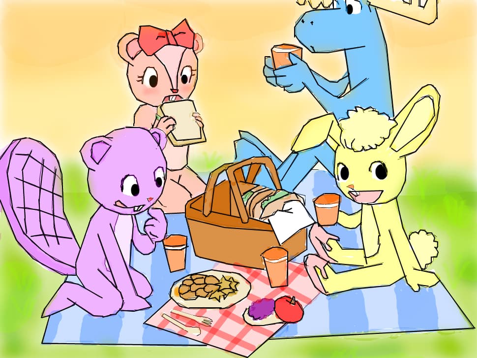 giggles, lumpy, toothy, cuddles