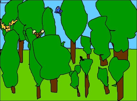 padurea de pokemoni