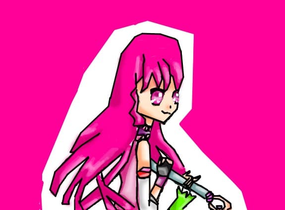 anime girl pink...mda,am incercat ceva nou