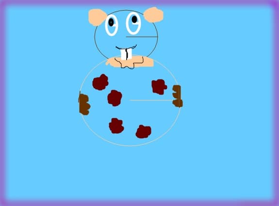 un hamster......