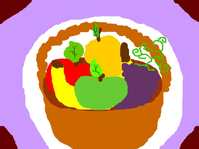 cos cu fructe