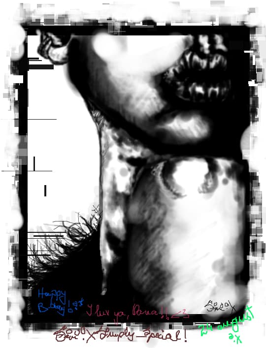 Your Sweet Black And White Kiss...I Luv Your Within Vibrations:x!