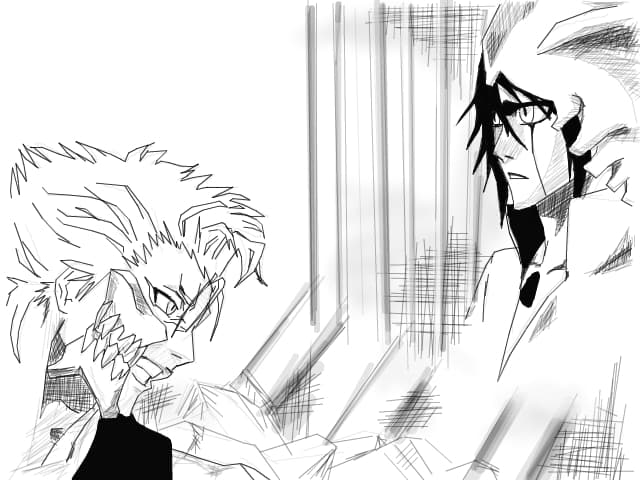 Ulquiorra and Grimmjow Wall