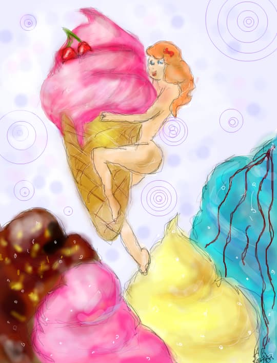 Ice-Cream:)..esuat:-q..am incercat si eu:-??..incercarea moarte n-are:)..ce fatza are fata.. saracaa