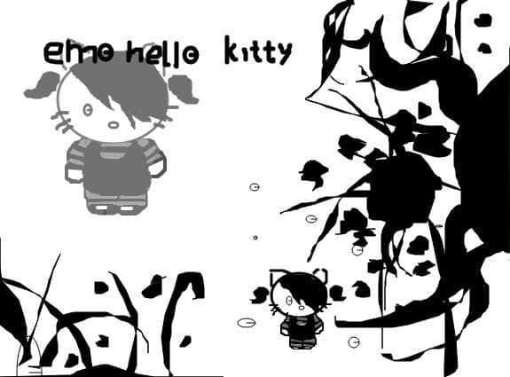 emo hello kitty