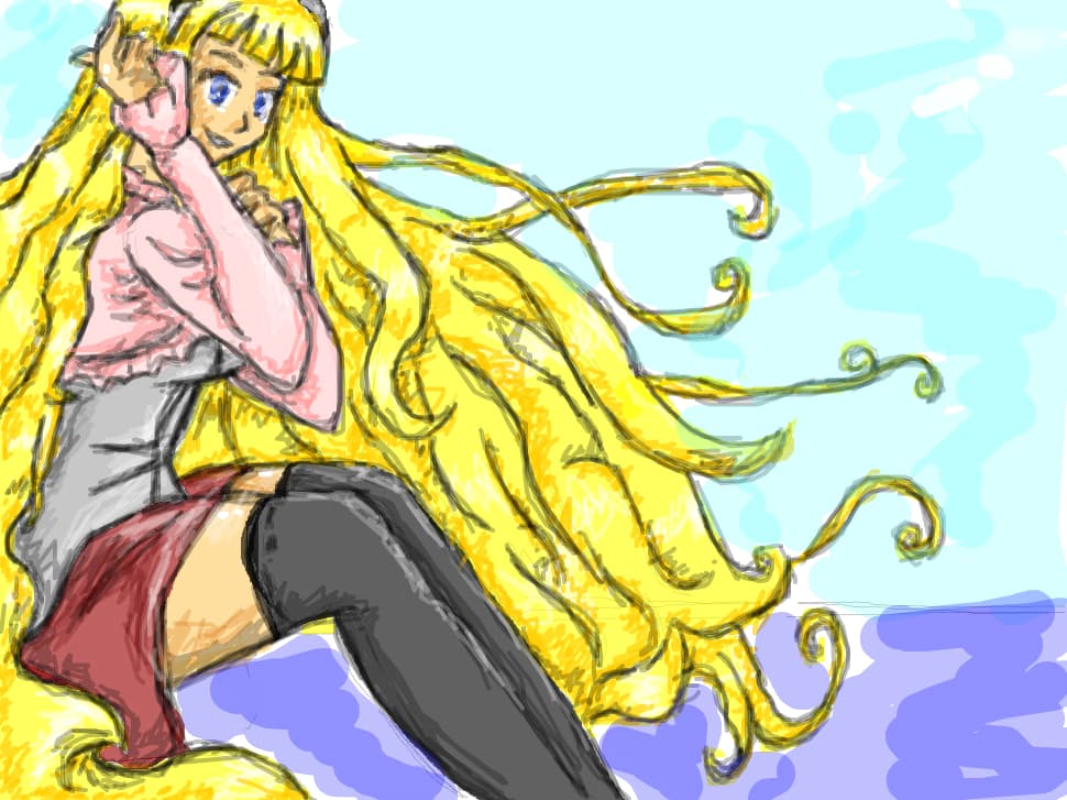 Anime Bleonde Girl