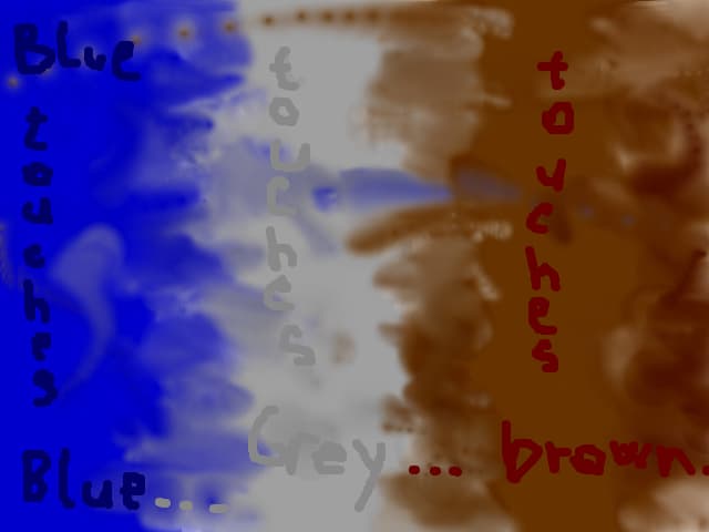 Noa Blue touches blue