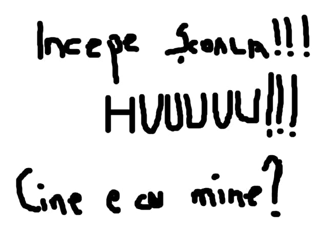 jos cu scoala