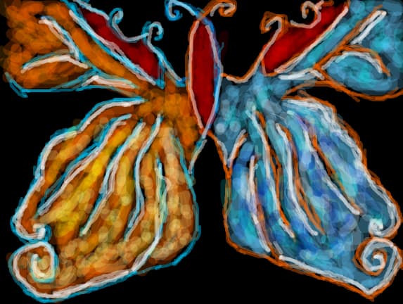 butterfly din imaginatie