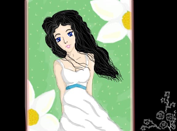 The white dress
