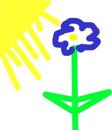 floare albastra