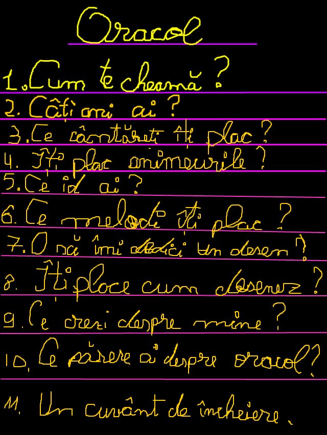 pai am vazut multe oracole asa k m-am gandit sa-mi fac si eu unul ^_^